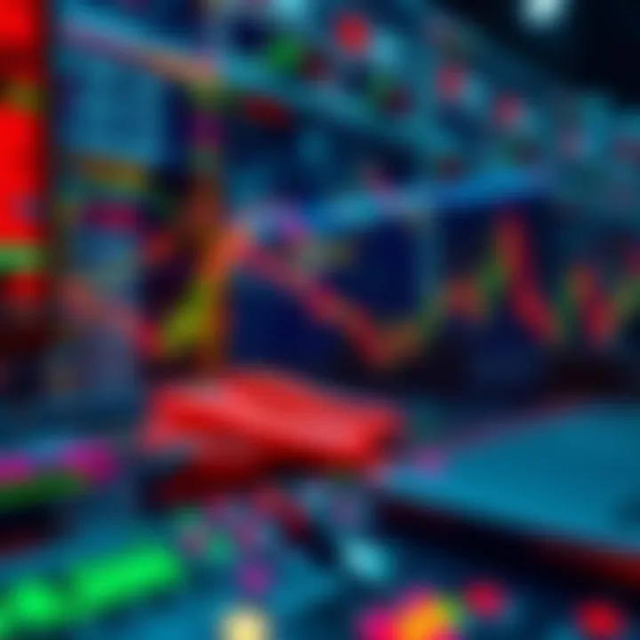 Execution of Algorithmic Trading Strategy Visual representation of algorithmic trading strategy execution