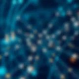 Blockchain architecture diagram showcasing nodes and connections