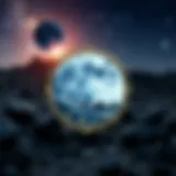 Moonriver Coin logo with a cosmic background