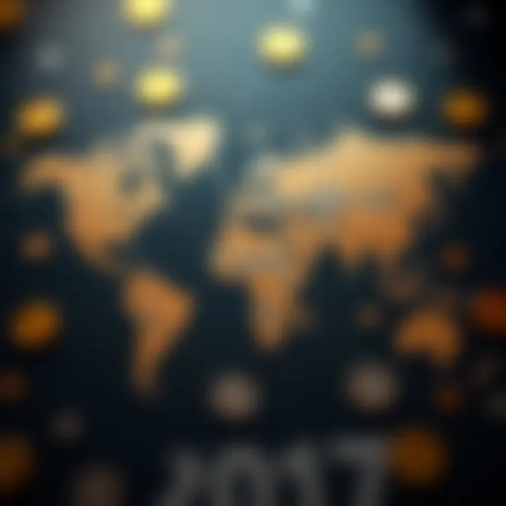 A world map highlighting regions known for valuable coins